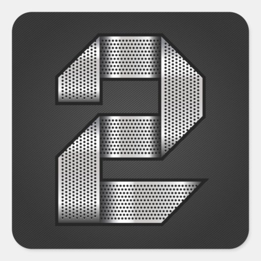 Chrom Nummer Zwei Aufkleber (Vorderseite)