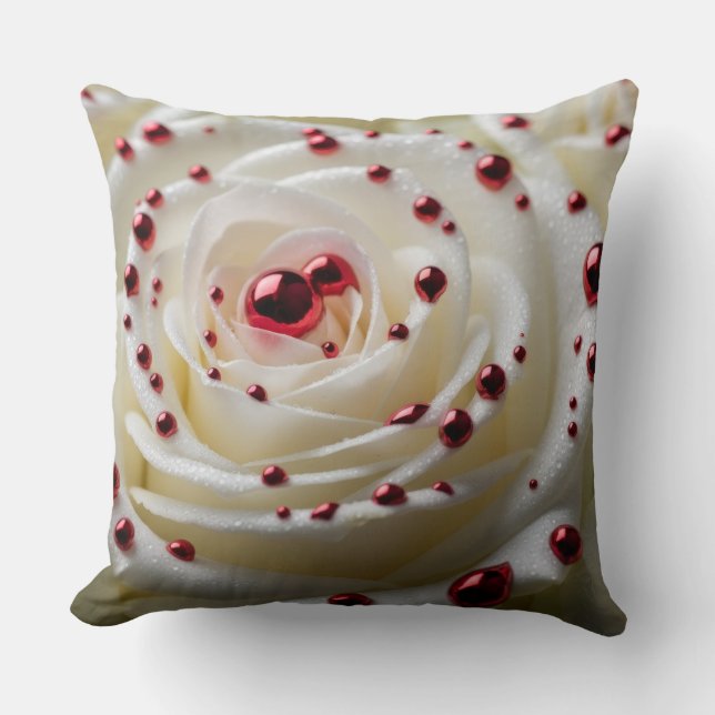 Chrom-Rose Kissen (Vorderseite)