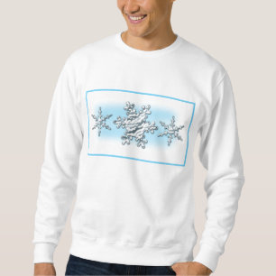 Chrom-Schneeflocken Sweatshirt-Baby Blau Sweatshirt