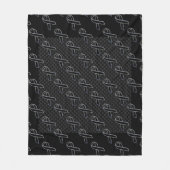 Chrom-schwarze Band-Bewusstseins-Kohlenstoff-Faser Fleecedecke (Vorderseite)