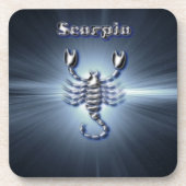Chrom-Skorpion Untersetzer (Vorderseite)