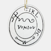 CHROM SKULL DAMASK / PIRATEN TREASURE MAP KERAMIKORNAMENT (Links)