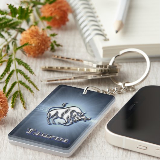 Chrom-Stier Schlüsselanhänger (Vorderseite rechts)