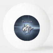 Chrom-Stier Tischtennisball (Rückseite)