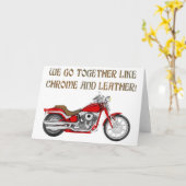 CHROM UND LEDER KARTE (Gelbe Blume)