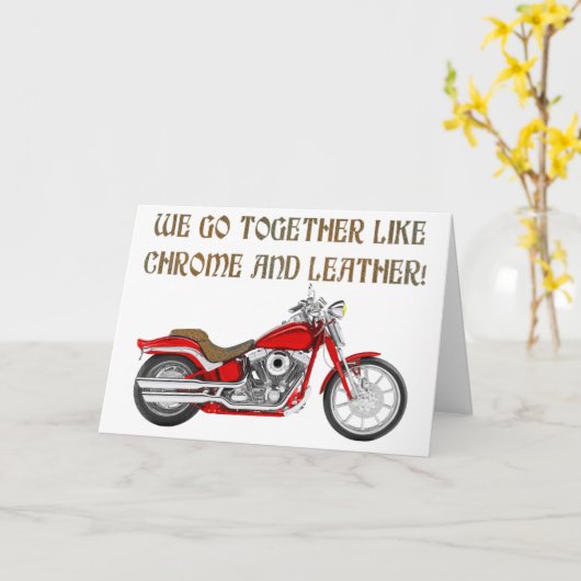 CHROM UND LEDER KARTE (Gelbe Blume)