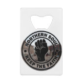 Chrom und Schwarz des nördlichen Souls Geldbeutel Flaschenöffner (Rückseite)