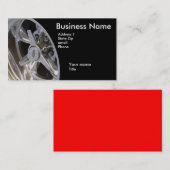 Chrom-Visitenkarte Visitenkarte (Vorne/Hinten)