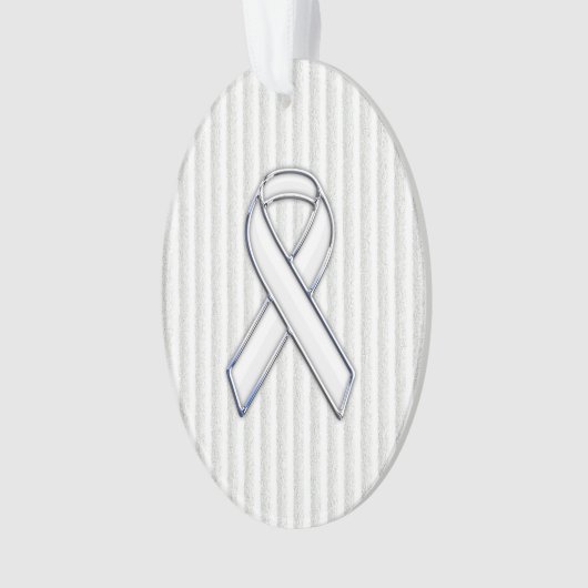 Chrom-weißes Band-Bewusstsein auf vertikalen Ornament (Vorderseite)