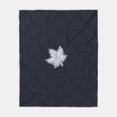 Chrom wie Ahornblatt auf anzüglichem Fleecedecke (Vorderseite)