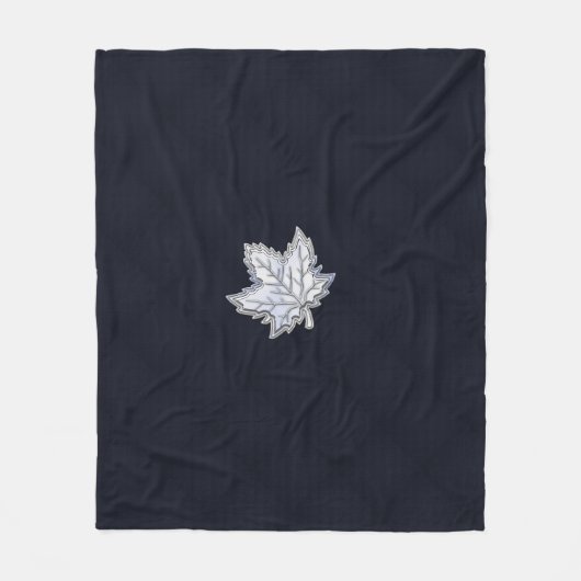 Chrom wie Ahornblatt auf anzüglichem Fleecedecke (Vorderseite)