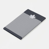 Chrom wie Ahornblatt-Kohlenstoff-Faser-Druck Post-it Klebezettel (angewinkelt)