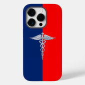 Chrom wie Caduceus Medical Symbol League Case-Mate iPhone Hülle (Rückseite)