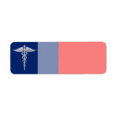 Chrom wie Caduceus Medical Symbol League Decor (Vorne)