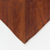 Chrom wie Caduceus Medical Symbol Mahogany Print Fleecedecke (Ecke)