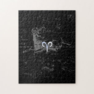 Chrom wie das Sternzeichen Widder Vintage Hevelius Puzzle