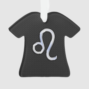 Chrom Wie Leo Zodiac Sign auf Schlangenhaut Ornament