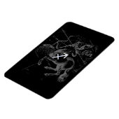 Chrom wie Sagittarius Zodiac Signage Hevelius Deco Magnet (Linke Seite)