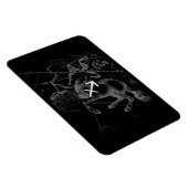 Chrom wie Sagittarius Zodiac Signage Hevelius Deco Magnet (Rechte Seite)