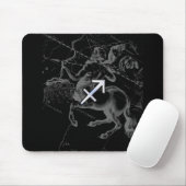 Chrom wie Sagittarius Zodiac Signage Hevelius Deco Mousepad (Mit Mouse)