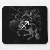 Chrom wie Sagittarius Zodiac Signage Hevelius Deco Mousepad (Vorne)
