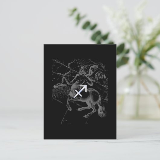 Chrom wie Sagittarius Zodiac Signage Hevelius Deco Postkarte (Stehend Vorderseite)