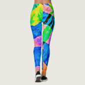 Chroma Abstrakt Elegance Muster Leggings (Rückseite)