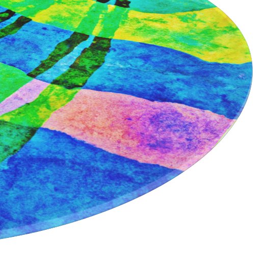 Chroma Abstrakt Elegance Muster Schneidebrett (Ecke)