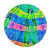 Chroma Abstrakt Elegance Muster Schneidebrett (Vorderseite)