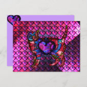 Chroma Calico Hearty Postcard Postkarte (Vorne/Hinten)