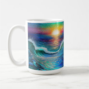 Chroma-Meer-Meereslandschaft Kaffeetasse