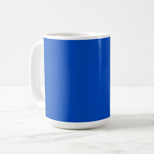Chroma-Schlüsselfarbe Blau Kaffeetasse (Vorderseite Links)