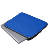 Chroma-Schlüsselfarbe Blau Laptopschutzhülle (Vorne Knopf)