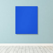 Chroma-Schlüsselfarbe Blau Leinwanddruck (Insitu (Holzboden))