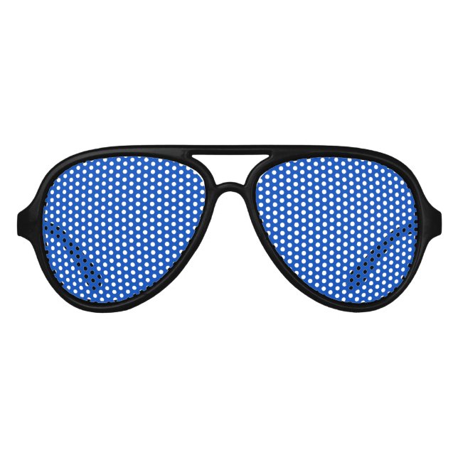 Chroma-Schlüsselfarbe Blau Partybrille (Vorderseite)