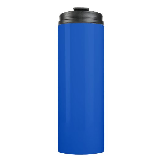 Chroma-Schlüsselfarbe Blau Thermosbecher (Vorderseite)