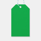 Chroma-Schlüsselfarbe Grün Geschenkanhänger (Rückseite)