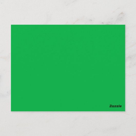 Chroma-Schlüsselfarbe Grün Postkarte (Rückseite)