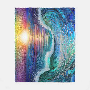 Chroma Sea Seascape Fleecedecke