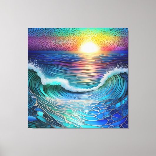 Chroma Sea Seascape Leinwanddruck (Vorderseite)