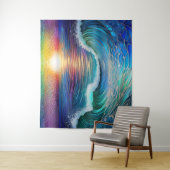 Chroma Sea Seascape Wandteppich (Beispiel)