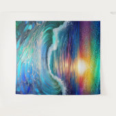 Chroma Sea Seascape Wandteppich (Vorderseite (Horizontal))