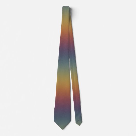 Chroma Textura - Rainbow Sunset Gradient Neck Tie Krawatte (Vorderseite)