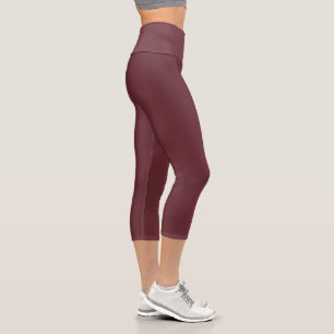 Chroma Textura - Wine Hoch über der Leventina Legg Capri Leggings