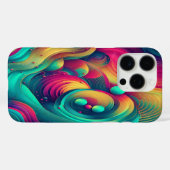 Chromaflux Swirl Case-Mate iPhone Hülle (Rückseite (Horizontal))