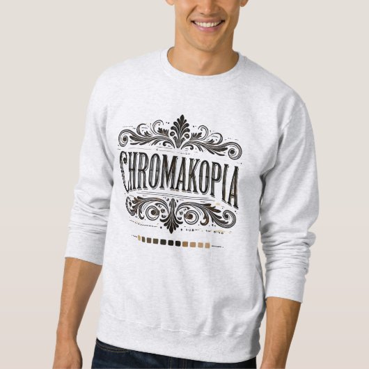 Chromakopie Vintager Stil Sweatshirt (Vorderseite)