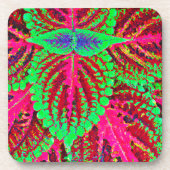 ChromaLeaf Symphony Pattern Getränkeuntersetzer (Vorderseite)