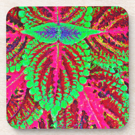ChromaLeaf Symphony Pattern Getränkeuntersetzer (Vorderseite)