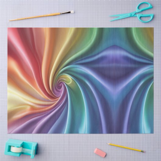 Chromaspirale Blüte Seidenpapier (Basteln)