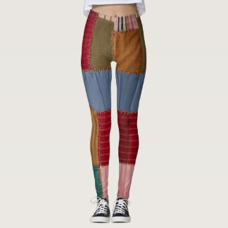 "ChromaStitch Leggings: Vibrant Fusion of Colors" Leggings